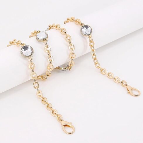 Naimo Rhinestone Bag سلسلة موسع سلسلة حزام سلاسل حقيبة يد الكتف Crossbod in Kuwait