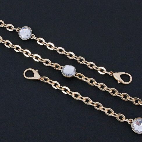 Naimo Rhinestone Bag سلسلة موسع سلسلة حزام سلاسل حقيبة يد الكتف Crossbod in Kuwait