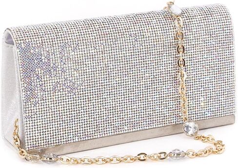 Naimo Rhinestone Bag سلسلة موسع سلسلة حزام سلاسل حقيبة يد الكتف Crossbod in Kuwait