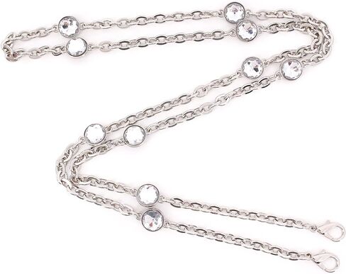 Naimo Rhinestone Bag سلسلة موسع سلسلة حزام سلاسل حقيبة يد الكتف Crossbod in Kuwait