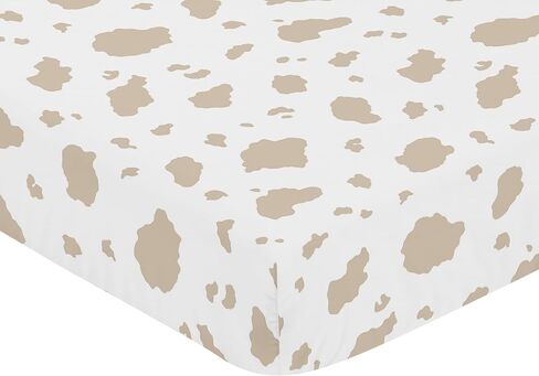 Sweet Jojo Designs Western Cowgirl Girl Baby Fitted Crib Sheet Infant Newborn Nursery Toddler Bed Room Standard Mattress Wild West Vintage Country Retro Animal Horse Southwest Beige Brown Pink Blue in Saudi Arabia