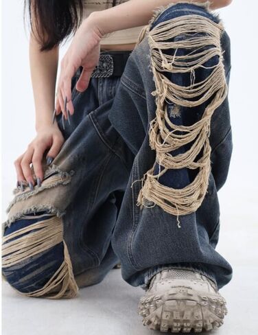 Women's Y2K Flare Jeans Star Rhinestone Bell Bottom Pants Vintage Aesthetic Streetwear Y2K Fashion in Kuwait