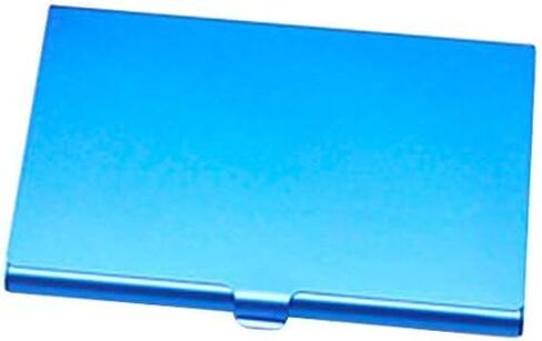 Professional Business Card Case Holder for Men or Women Aluminum Metal Stainless Steel Business Pocket Slim Thin Card Holder for 13-18 Cards (Silver)) in Kuwait