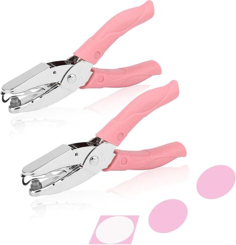 Rongon Paper Hole Puncher Star و Heart Mini Hole Punch Punch Pliers 1/4 بوصة أداة ثقب واحد لطيف مع DIY ناعم من أجل تذكرة الملابس العلامات in Kuwait