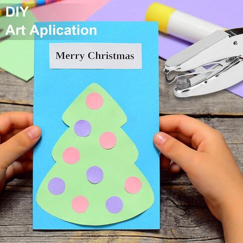 Rongon Paper Hole Puncher Star و Heart Mini Hole Punch Punch Pliers 1/4 بوصة أداة ثقب واحد لطيف مع DIY ناعم من أجل تذكرة الملابس العلامات in Kuwait