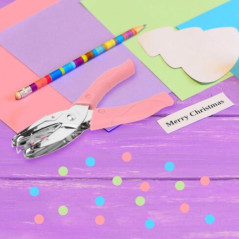 Rongon Paper Hole Puncher Star و Heart Mini Hole Punch Punch Pliers 1/4 بوصة أداة ثقب واحد لطيف مع DIY ناعم من أجل تذكرة الملابس العلامات in Kuwait