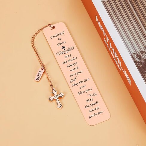 2025 Confirmation Gifts for Teenage Girls Boys Catholic Confirmation Bookmark Gifts First Communion Gifts for Girls Boys Christian Religious Baptism Gifts for Godson Daughter Christmas Birthday Gifts in Kuwait