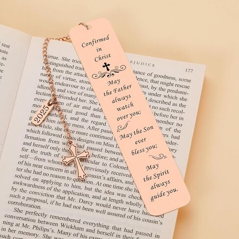 2025 Confirmation Gifts for Teenage Girls Boys Catholic Confirmation Bookmark Gifts First Communion Gifts for Girls Boys Christian Religious Baptism Gifts for Godson Daughter Christmas Birthday Gifts in Kuwait