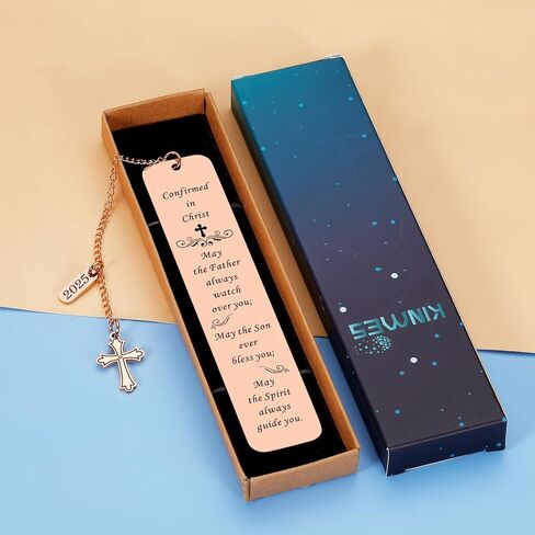2025 Confirmation Gifts for Teenage Girls Boys Catholic Confirmation Bookmark Gifts First Communion Gifts for Girls Boys Christian Religious Baptism Gifts for Godson Daughter Christmas Birthday Gifts in Kuwait