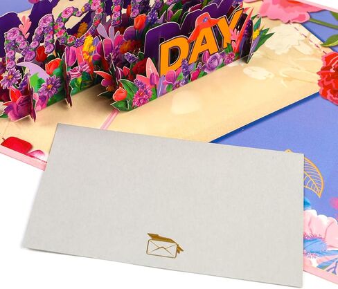 FOIMAS 3D Pop Up Mothers Day Card,Happy Mother’s Day Card with Envelope, Message Card for Mom Wife Daughter Grandma in Kuwait
