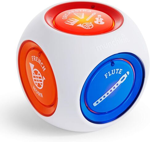 Munchkin® Mozart Magic® Cube Music Toy for Baby and Toddler - Includes 5 Instrument Sounds, 8 Mozart Songs and Lights in Saudi Arabia