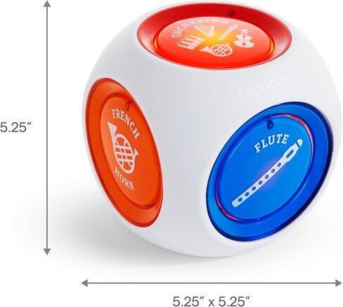 Munchkin® Mozart Magic® Cube Music Toy for Baby and Toddler - Includes 5 Instrument Sounds, 8 Mozart Songs and Lights in Saudi Arabia
