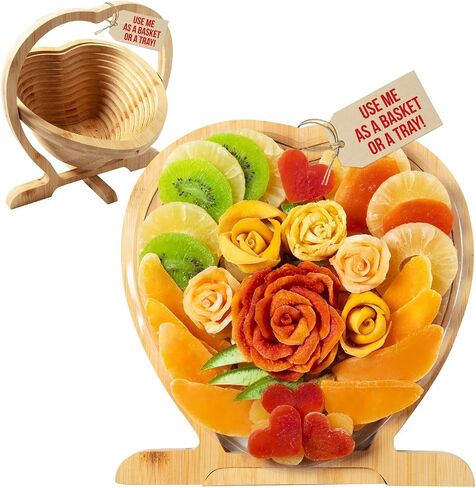 Dried Fruit and Nut Gift Basket | Healthy Assorted Natural Snack Gift Tray |Prime Delivery, Extra Large Variety Holiday Food Tray- Birthday, Sympathy, Office, Men, Woman & Families | Bonnie and Pop in Saudi Arabia