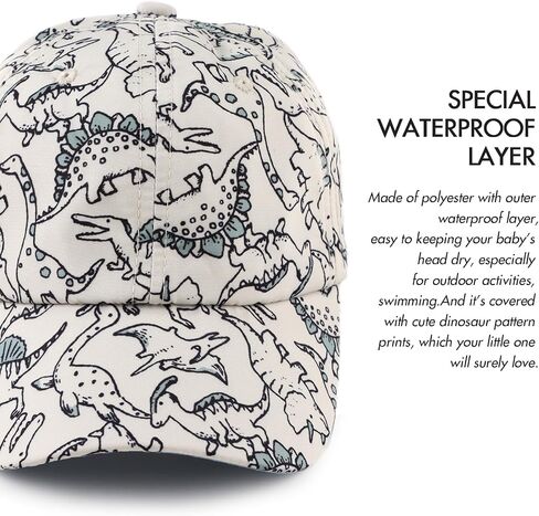 JANGANNSA Dinosaur Boys Girls Caps Embroidery Baby Baseball Caps Cotton Infant Toddler Kids Hat Spring Summer Autumn 2-6Y in Saudi Arabia