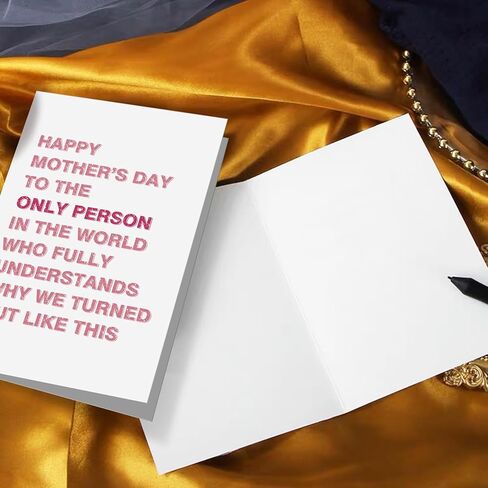 Happy Mother's Day Card for Sister, Funny Mothers Day Card for Best Friend, To The Only Person Who Understands Why We Turned Out Like This in Kuwait