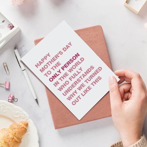 Happy Mother's Day Card for Sister, Funny Mothers Day Card for Best Friend, To The Only Person Who Understands Why We Turned Out Like This in Kuwait