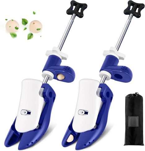 Shoe Stretcher, 4-Way Shoe Stretcher Wide Feet, 2Pcs Adjustable Expander Widener Shoe Trees with Shoe Horn, Boot Shaper Stands and Carrying Bag in Saudi Arabia