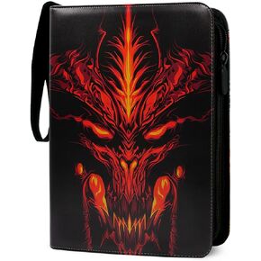 Card Card Binder 400 Pockets for Pokemon Cards ، 4 Pockets Card Binder Binder Collections ، Holder Holder Argr.