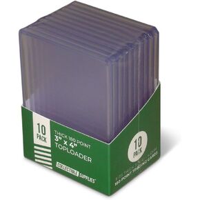 10 Pack Trading Card 3" x 4" Thick 180 Point 4.6 mm Toploaders Top Loaders