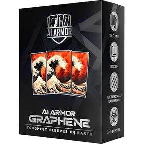 (Great Fire Wave) - 105ct Textured Matte TCG/MTG Art Sleeves by Ai Armor (Graphene)