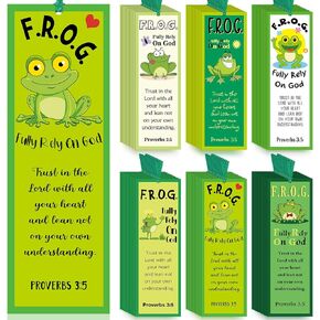 jetec 60 PCS النسخة الإسبانية تعتمد بالكامل على God Frog Lundmarks Proverbios 3: 5