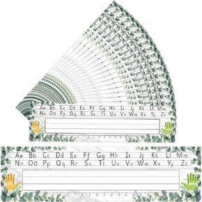 36PCS علامات اسم المكتب ، لوحات لاصقة ذاتية للفصول الدراسية ، لوحة مرجعية ، رقم ، لوحات الفئة المرجعية ، اللوازم المدرسية الملونة (نمط الخضرة)