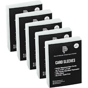 Ultra Clear Soft Penny Sleeves for Standard Trading Cards (100 Pack)
