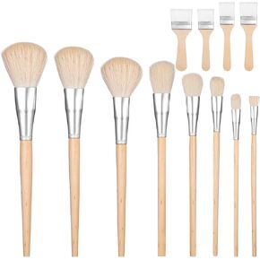 فرش Lusofie Glaze لـ Pottery ، 12pcs Pottery Glaze فرش فرشاة سيراميك متعددة الأغراض مجموعة للطلاء الأكريلي