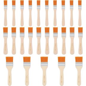Giantree 25 Pieces Pro Paint Brushes, Hake Brushes, Chip Brushes, Flat Hake Brushes Hake Artist Painting Brushes Set for Art Craft Epoxy Varnish Resin Stain Glue Gesso Primer Acrylic and Oil Paint