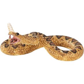 Mojo Rattlesnake واقعية واقعية للحياة البرية المطلية تمييز لعبة