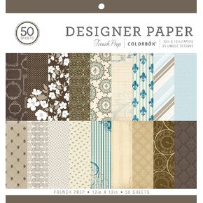 ColorBok Designer Paper Pad, 12" x 12", French Prep