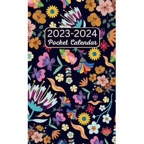 2023-2024 تقويم الجيب للمحفظة: من يناير 2023 إلى ديسمبر 2024 (24 شهرا) مع العطلات الفيدرالية والاقتباسات الملهمة