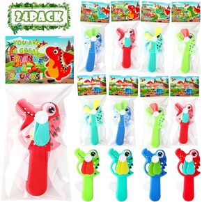 24 Pack Mini Portable Fans with Cards Gifts Cute Animal Fruit Ice Cream Handheld Press Cooling Fans for Summer Birthday Party End of the Year Pool Outdoor Activity Prize Exchange(Fruits)