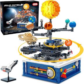 Rotatable Solar System Building Toy, 758pcs Space Exploration Building Blocks Set for Kids 6+ Years Old, Educational Toy Gifts for Boys Girls Ages 8 9 10 11 12 13
