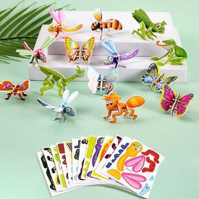 25pcs puzzle ثلاثية الأبعاد التعليمية - 2024 ألغاز الكرتون الجديدة لأطفال ألعاب الأطفال ، الحرف الفنية التي تحمل عنوانًا للبنين والبنات ، هدايا عيد الميلاد ، هدايا عيد الأطفال
