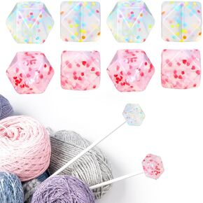 ymapinc 8 pcs stoppers reetle readle stoppers ، حماة نقطة إبرة Stitch Stitch للاشتراكات وأدوات الحياكة