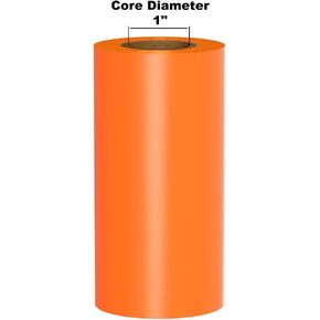 (معروض للبيع) شريط حبر Kingston Premium على 1 "Core ، Orange ، 4.3" × 984 'لـ Duralabel Pro ، Labeltac Pro ، VNM Signmaker ، Safetypro ، Viscom وغيرها