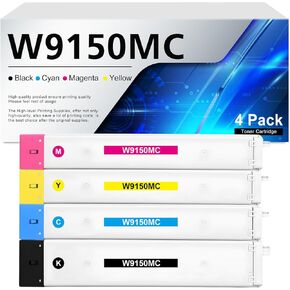 W9150MC Toner Cartridge Replacement for HP W9150MC W9151MC W9152MC W9153MC Toner for Color Managed MFP E78625dn E78630dn E78635dn Printers (4 Pack)