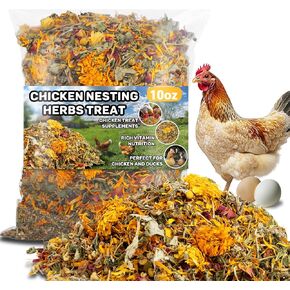 Chicken Nesting Herbs for Chicken Coop 10oz Chicken Nesting Box Herbs Chicken Herbs Chicken Feed Supplies Chicken Treats for Laying Hens