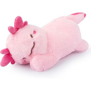 Axolotl Plush ، 15inch Pink Axolotl ألعاب حيوانية محشوة للطفل ، والرسوم المتحركة نائمة من أفخم للفتيات والفتيان هدية عيد ميلاد ، ديكور المنزل لطيف