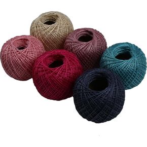 KCS 6 Balls of Pearl Cotton Thread Size 8 Needlework Embroidery Threads (15)