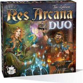 Res Arcana Duo Board Game - Duel Duel الاستراتيجية! نظام ألعاب قابل للتوسيع ، لعبة مغامرات خيالية للأطفال والكبار ، تتراوح أعمارهم بين 14+ ، 2 لاعبين ، 20 دقيقة من اللعب ، مصنوعة من Sand Castle Games