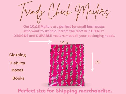 Poly Mailers - 25 Pack, Waterproof, Trendy Chick Mailers 3.15 mil - Heavy Duty, Tear Resistant Mailing Envelopes for small businesses | Cute Shipping Bags for clothing (Wild Wild West, 10x13) in Saudi Arabia