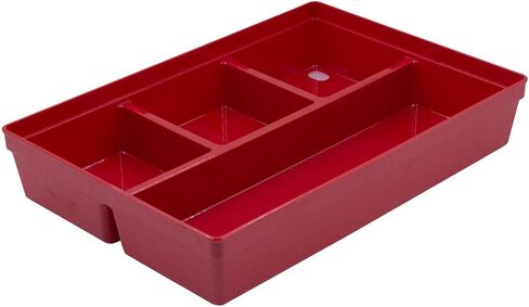 Glad Plastic Drawer Storage Tray – Heavy Duty Organizer Bin for Home, Kitchen, Bath, Bedroom, Office | Non-Slip Feet, 13" x 3", Clear in Saudi Arabia