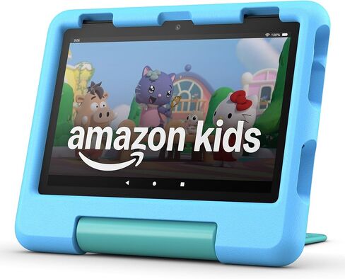 New Amazon Fire HD 8 Kids tablet, ages 3-7 | 3GB memory, ad-free content with parental controls included, 13-hr battery, 32GB, Grape, (2024 release) in Saudi Arabia