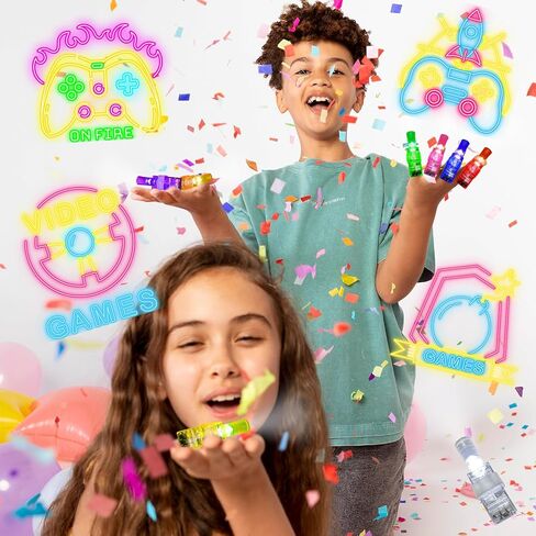 24Pack Video Game Party Favors LED Finger Lights,Gamer Birthday Party Decorations Supplies Glow in the Dark Light Up Toys Gifts Bulk for Kids Boy Girl Classroom Prizes, Fun Gifts in Saudi Arabia