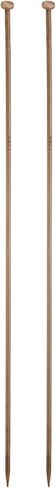 HARFINGTON 3mm Bamboo Knitting Needle Straight Single Pointed 13.8 Inch Long Wooden Sweater Knitting Needles US Size 2.5 for Yarn Beginners Hand Sock DIY in Saudi Arabia