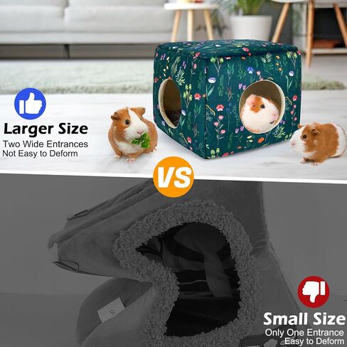 Bienbee Guinea Pig Hideout, Washable Plush House for Small Animals in Saudi Arabia
