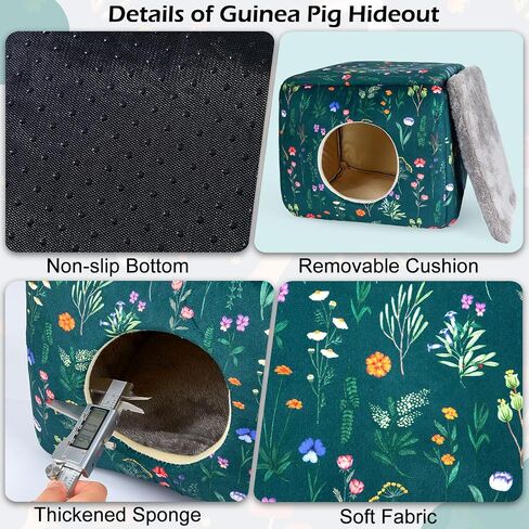 Bienbee Guinea Pig Hideout, Washable Plush House for Small Animals in Saudi Arabia