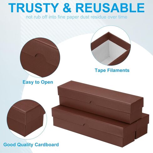 PATIKIL Coin Storage Box, Coin Collecting Cardboard for Collectors, Red, 8 Pcs in Saudi Arabia